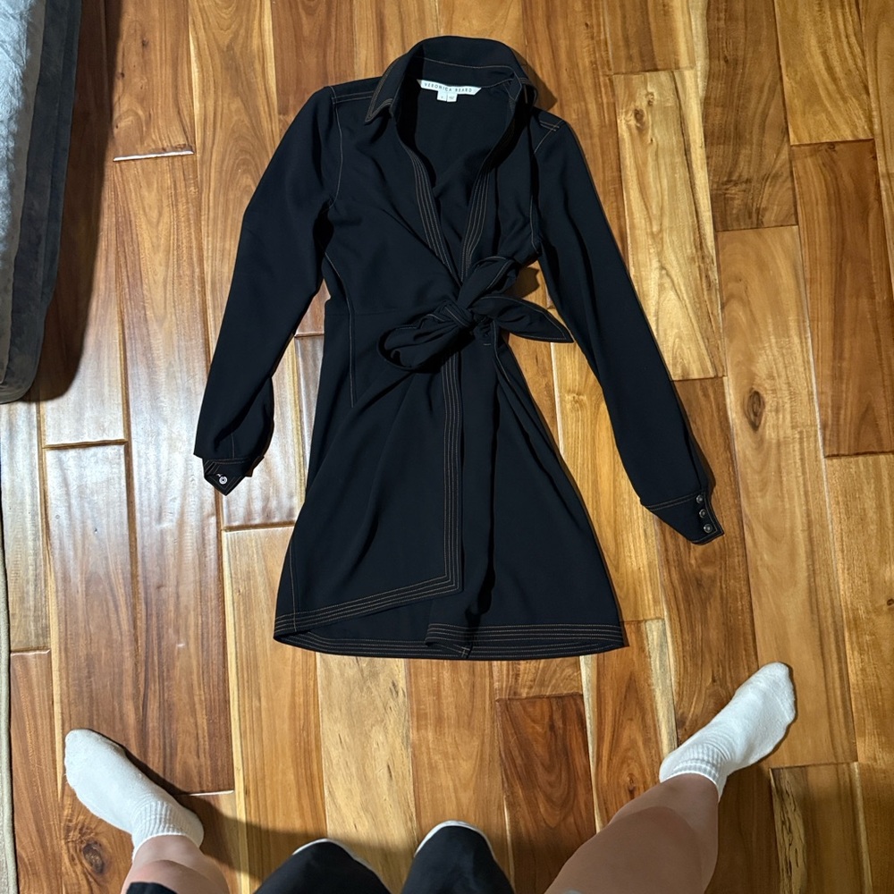 Veronica Beard Black Long Sleeve Dress